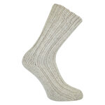 Dicke 100% Alpaka Schaf Wolle Socken natur beige - 13