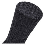 Dicke 100% Alpaka Schaf Wolle Socken anthrazit - 4