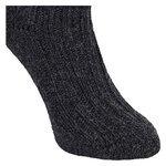 Dicke 100% Alpaka Schaf Wolle Socken anthrazit - 7