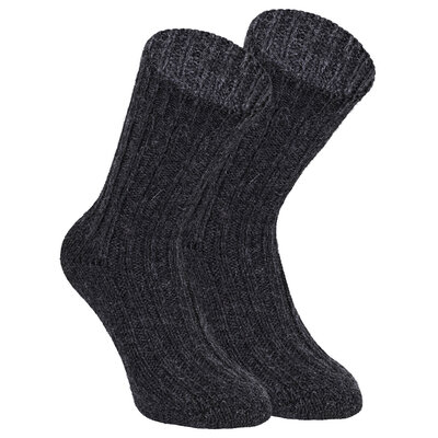Dicke rustikale mollig-warme Socken 100% Wolle vom Schaf und Alpaka