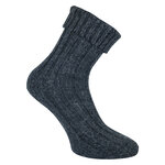 Dicke 100% Alpaka Schaf Wolle Socken anthrazit - 14