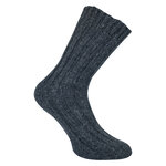 Dicke 100% Alpaka Schaf Wolle Socken anthrazit - 13