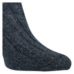 Dicke 100% Alpaka Schaf Wolle Socken anthrazit - 12