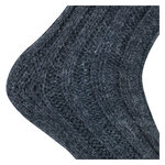 Dicke 100% Alpaka Schaf Wolle Socken anthrazit - 11