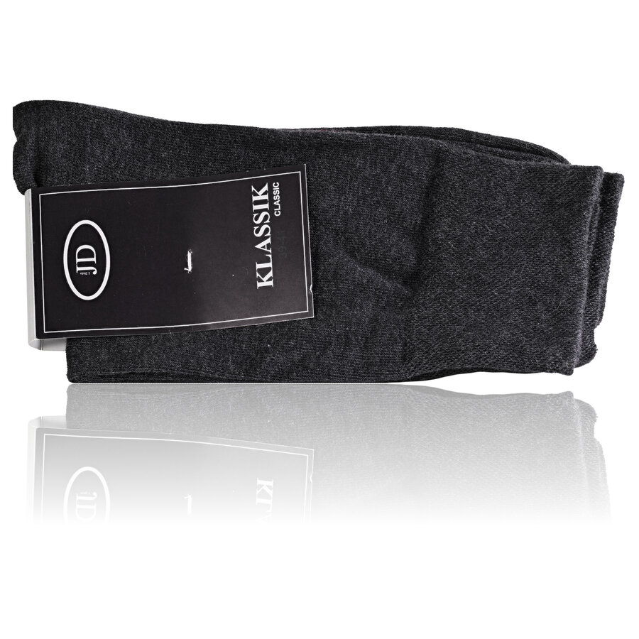 Herrensocken ohne Gummidruck Baumwolle Made in Germany anthrazit - 2