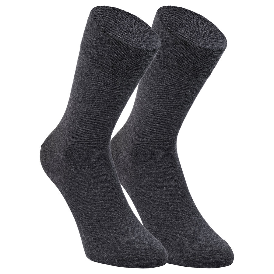 Herrensocken ohne Gummidruck Bio Baumwolle Made in Germany anthrazit