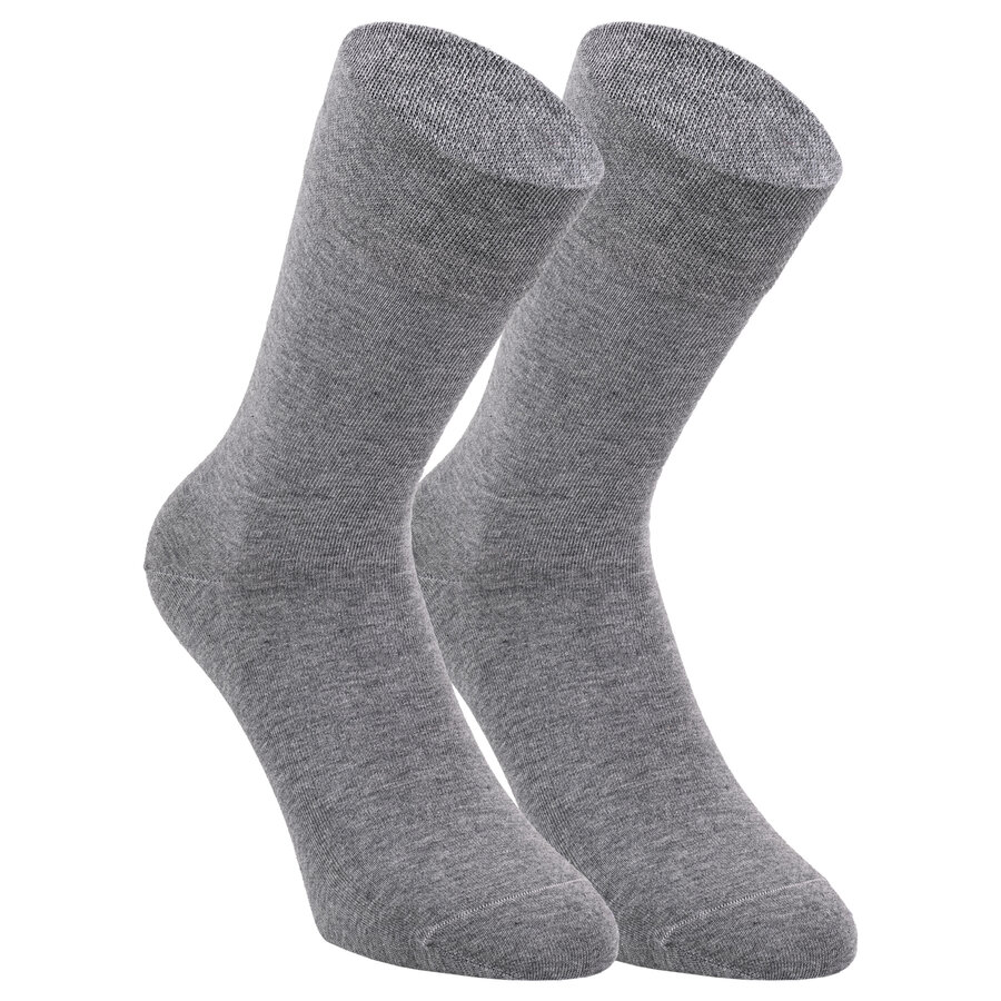 Herrensocken ohne Gummidruck Bio Baumwolle Made in Germany grau