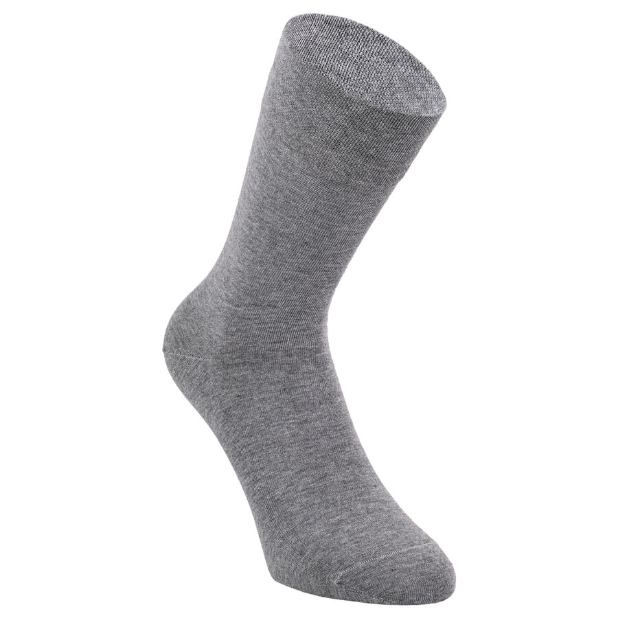 Herrensocken ohne Gummidruck Baumwolle Made in Germany grau - 5