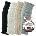 Arm-Bein-Stulpen Alpaka Wolle Grobstrick - 2