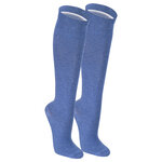 Reise Freizeit Stütz-Kniestrümpfe Kompression jeans-blau - 1
