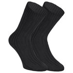 Dicke 100% Baumwolle Socken schwarz - 1