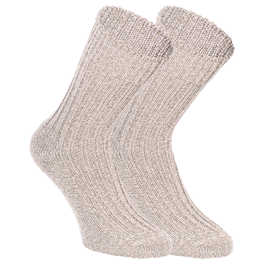 Dicke 100% Baumwolle Socken naturbeige