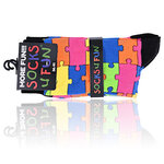 Puzzle-Design Motivsocken bunt - 2