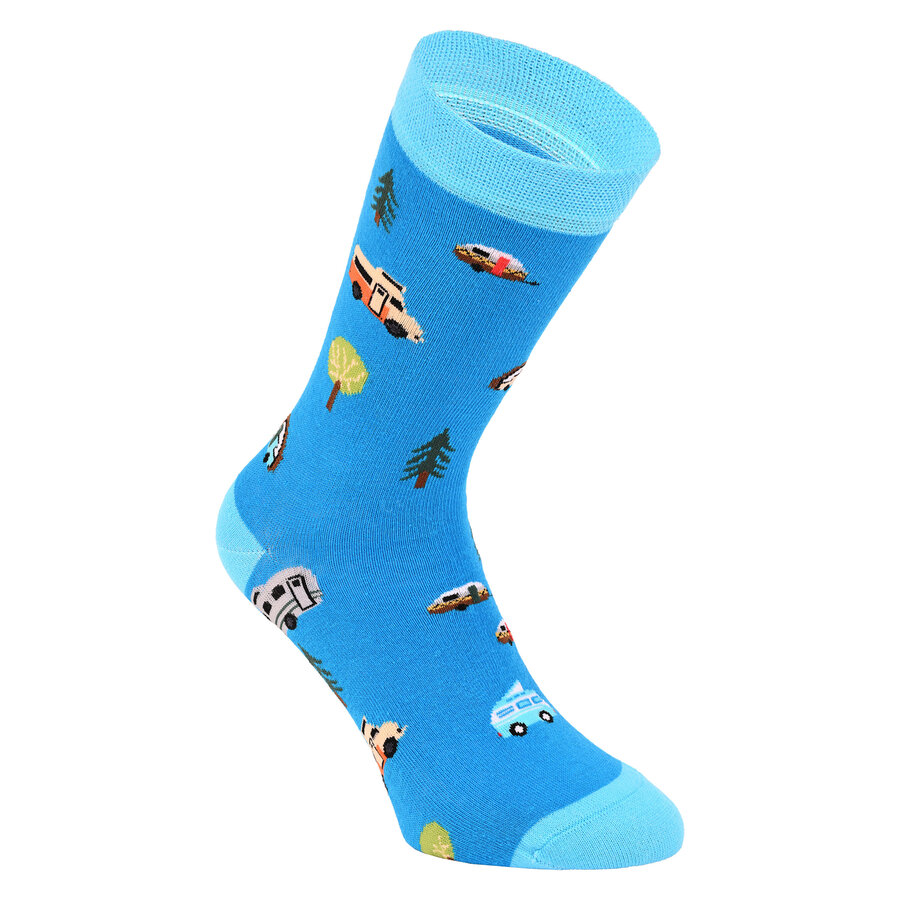 Camper Camping Mobil Motiv Socken - 5