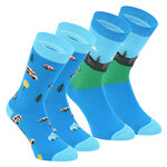 Camper Camping Mobil Motiv Socken - 2