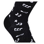 Musiknoten Notenschlüssel Motivsocken Baumwolle - 5