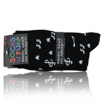 Musiknoten Notenschlüssel Motivsocken Baumwolle - 8