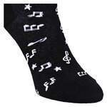 Musiknoten Notenschlüssel Motivsocken Baumwolle - 3