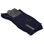 Herrensocken ohne Gummi-Druck camano CA-SOFT marine-blau-melange - 4