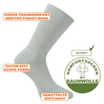 Damensocken ohne Gummidruck Camano CA-SOFT natur-beige-melange - 11