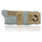 Kuschel-Wollsocken Kaschmirwolle Merinowolle grau - 7