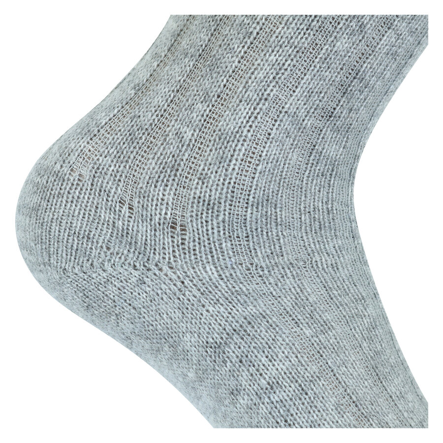 Kuschel-Wollsocken Kaschmirwolle Merinowolle grau - 4