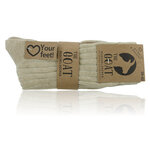 Kuschel-Wollsocken Kaschmirwolle Merinowolle beige - 7
