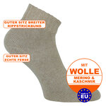 Kurze Kuschel Wollsocken Kaschmirwolle Merinowolle beige - 2