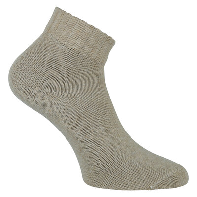 Kurze Kuschel Wollsocken Kaschmirwolle Merinowolle beige