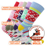 Wollsocken Skandinavien Hygge Design bunt - 36