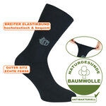 Diabetiker Venensocken dünn Baumwolle Ultraflex schwarz - 9