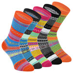 Socken mit Wolle Skandinavien Hygge Design bunt - 1