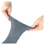 Diabetiker Venensocken dick Baumwolle Ultraflex dunkelgrau - 18
