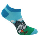 Camper Camping Motiv Sneaker Socken Baumwolle - 5