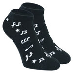 Notenschlüssel Musik Sneaker Socken Baumwolle - 1