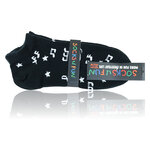 Notenschlüssel Musik Sneaker Socken Baumwolle - 3