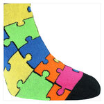 Puzzle Design Sneakersocken Baumwolle - 6