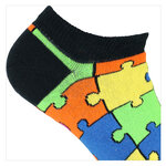 Puzzle Design Sneakersocken Baumwolle - 7