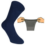 100% Baumwolle Herren Socken ohne Gummi marine - 7