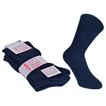 100% Baumwolle Herren Socken ohne Gummi marine - 4