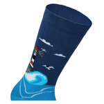 Urlaubs-Socken Meer Wellen Boote Leuchtturm Baumwolle - 8
