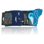 Urlaubs-Socken Meer Wellen Boote Leuchtturm Baumwolle - 3