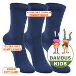 Bambus Kindersocken jeansblau - 2