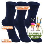 Bambus Kindersocken marine-blau - 2