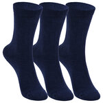 Bambus Kindersocken marine-blau - 1