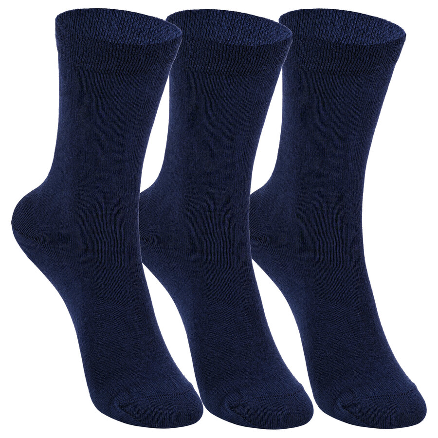 Bambus Kindersocken marine-blau