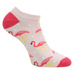 Damen Sneakersocken Baumwolle exotisches Florida-Flamingo-Design - 6