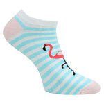 Damen Sneakersocken Baumwolle exotisches Florida-Flamingo-Design - 5