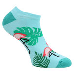 Damen Sneakersocken Baumwolle exotisches Florida-Flamingo-Design - 7