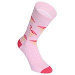 Damen Socken Baumwolle exotisches Florida-Flamingo-Design - 3